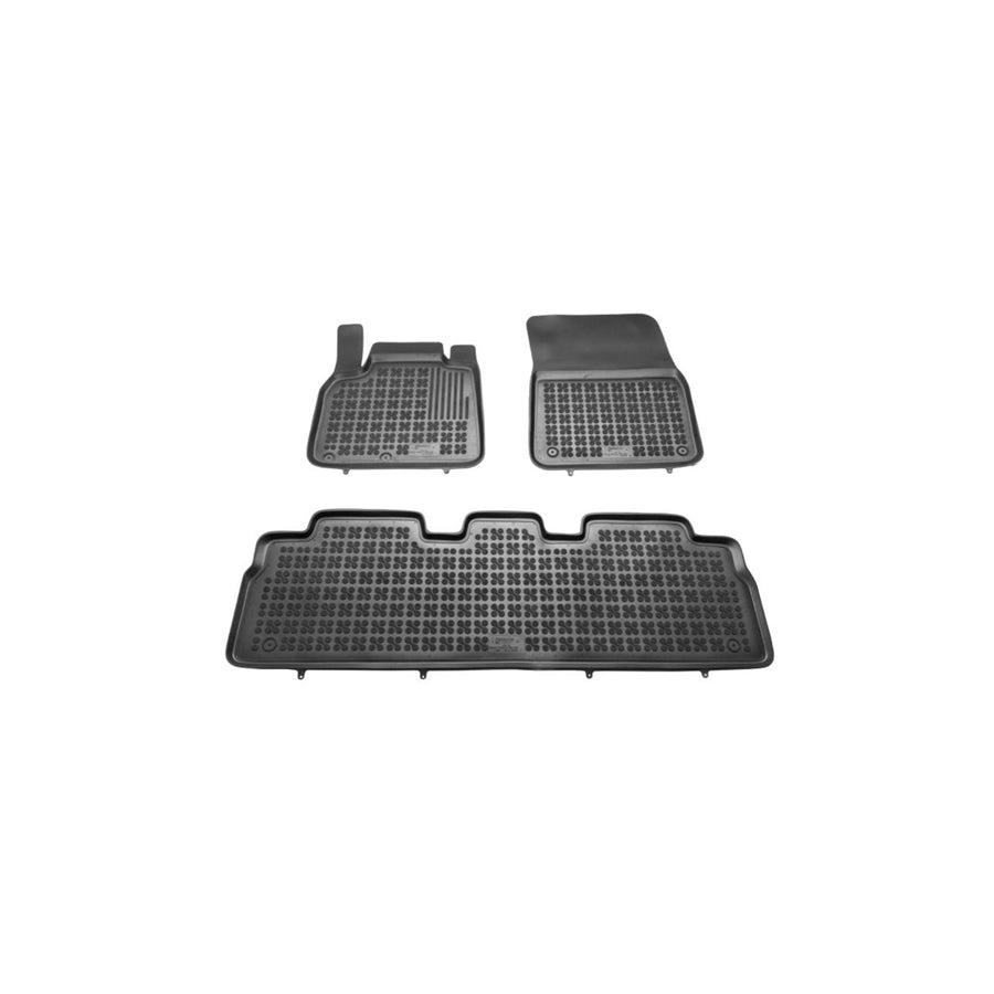 REZAW PLAST Tailored 201914 Floor mat set for RENAULT Espace IV (JK) Elastomer, Front and Rear, Quantity: 3, Black