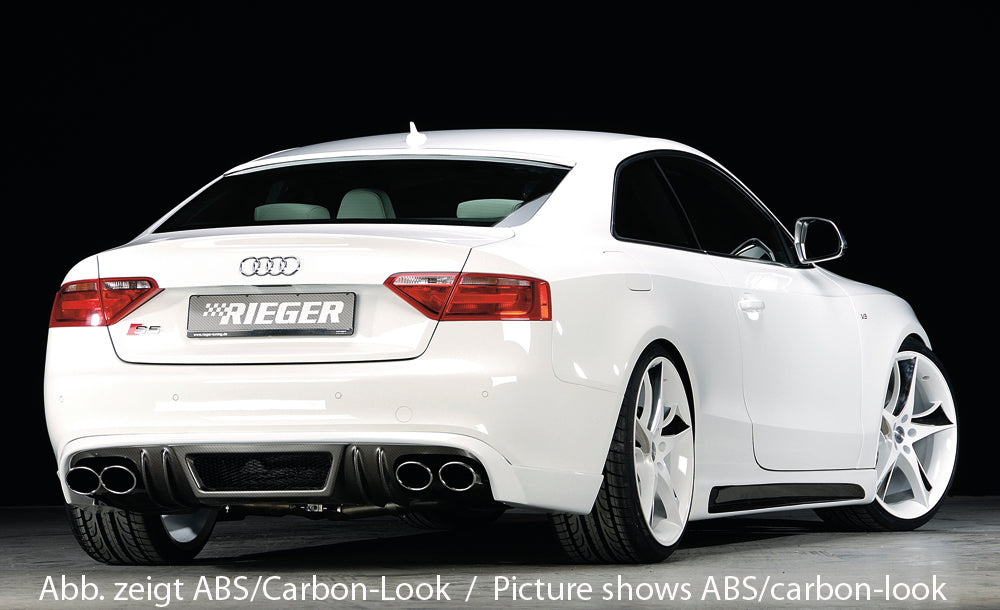 Rieger 00055405 Audi B8 B81 Right Side Skirt (A5 & S5) -  Matte Black