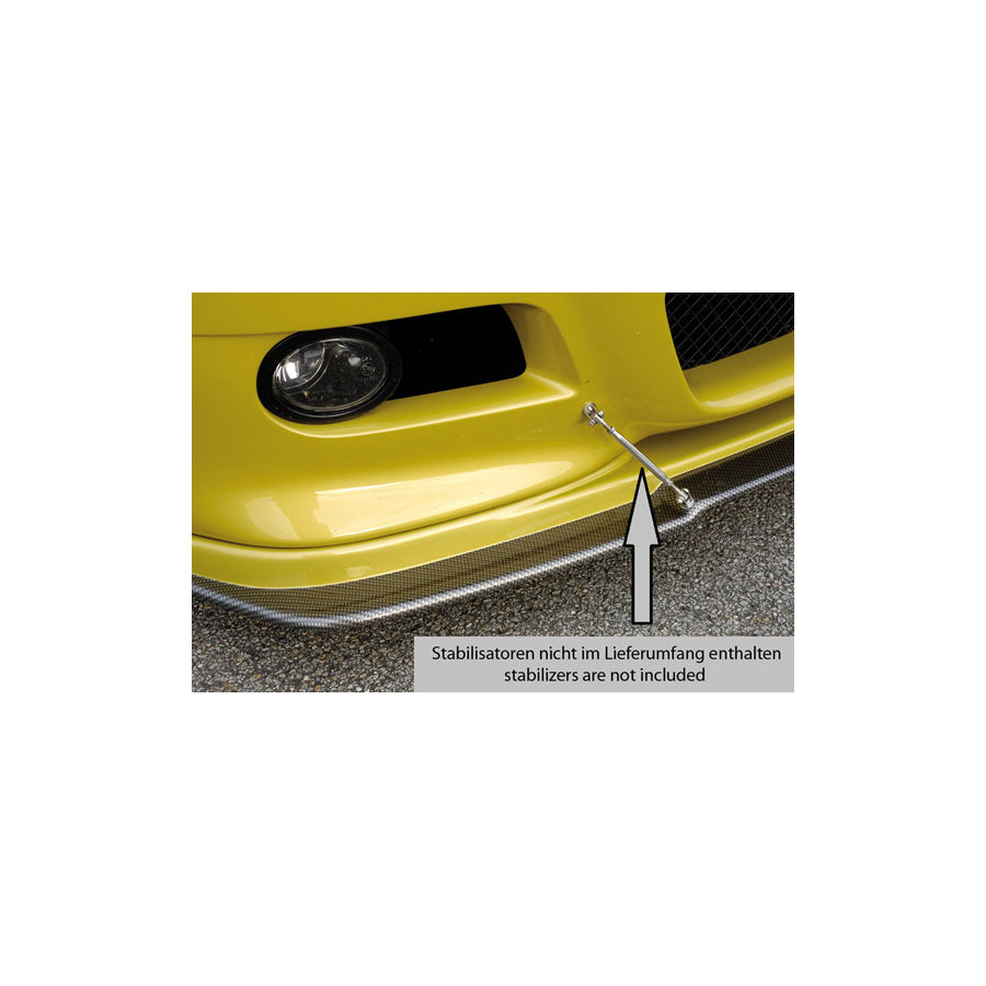 Rieger 00099517 BMW E46 Front Splitter - Carbon-Look