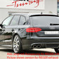Rieger 00099071 Audi B8 B81 A4 Rear Diffuser for Original Twin Tailpipe Left - Carbon-Look