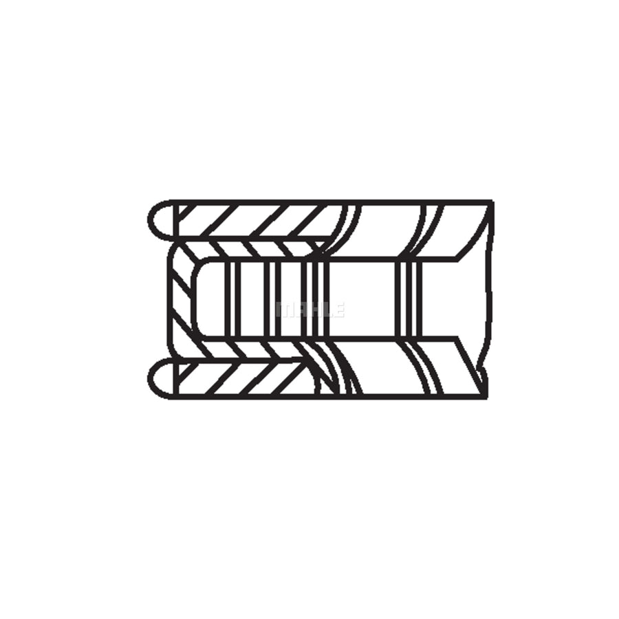 MAHLE ORIGINAL 001 06 N0 Piston Ring Kit Cyl.Bore: 90,9mm