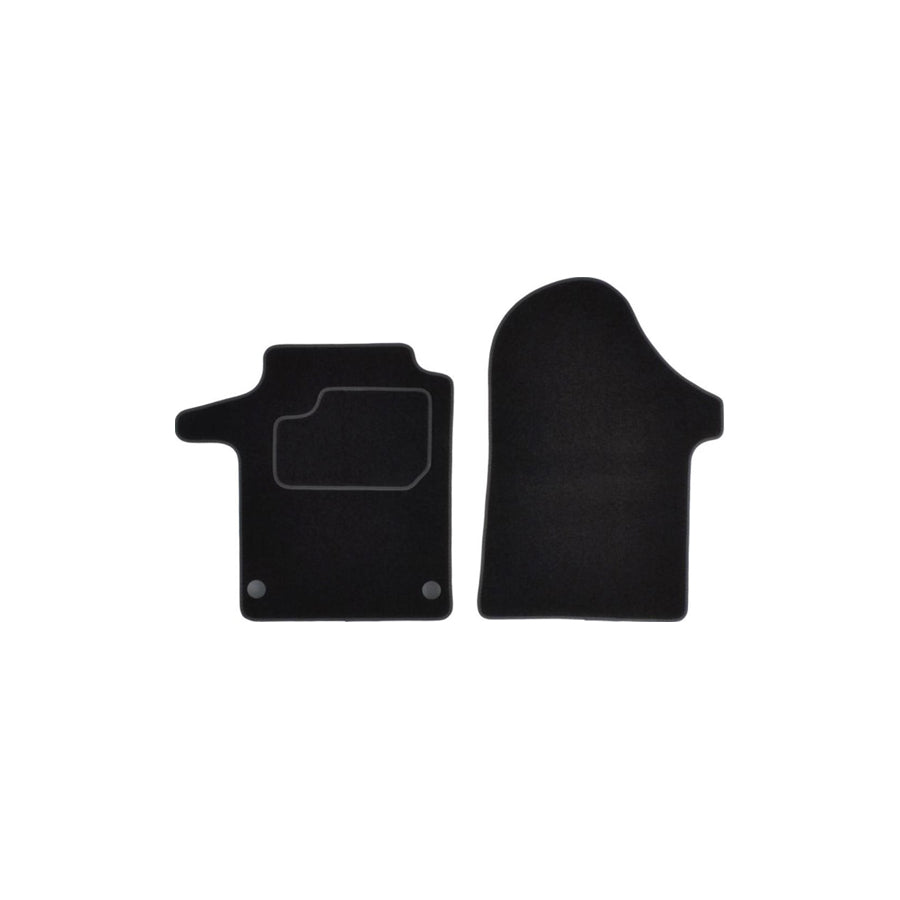 MAMMOOTH A041 MER358 PRM 01 Floor mat set suitable for MERCEDES-BENZ VITO Textile, Front, Quantity: 2, Black