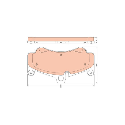 TRW Gdb1779 Brake Pad Set Prepared For Wear Indicator