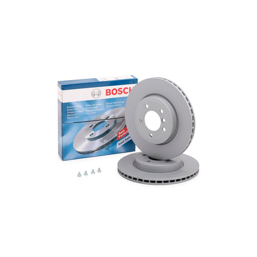 BOSCH 0 986 478 012 Brake Disc Internally Vented Vented Coated High carbon with bolts screws