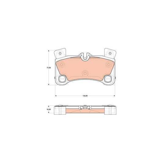 TRW Gdb1775 Brake Pad Set Prepared For Wear Indicator