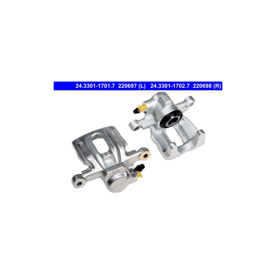 ATE 24 3301 1702 7 Brake Caliper suitable for MERCEDES BENZ Vaneo W414 without holder