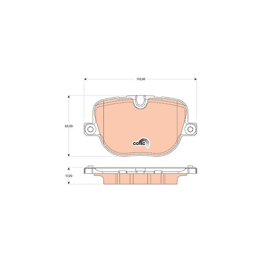 TRW Cotec Gdb1824 Brake Pad Set For Land Rover Range Rover Prepared For Wear Indicator With Brake Caliper Screws With Accessories