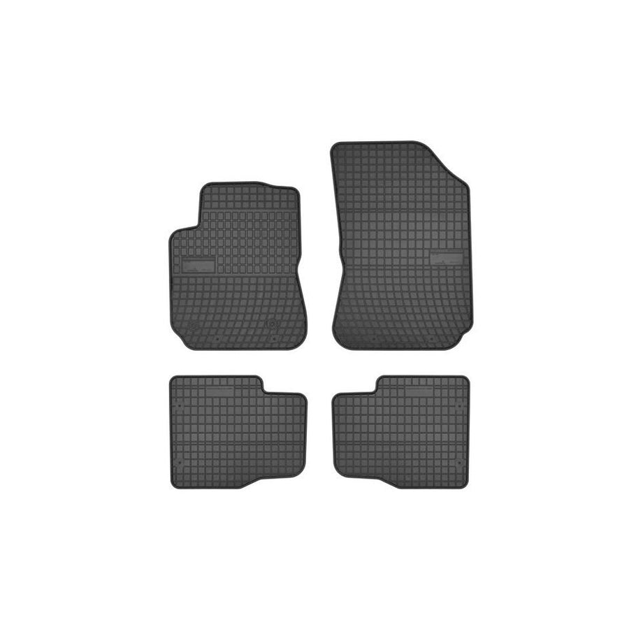 FROGUM Tailored 542643 Floor mat set for CITROEN C4 II Cactus Elastomer, Front and Rear, Quantity: 4, Black, (LHD)