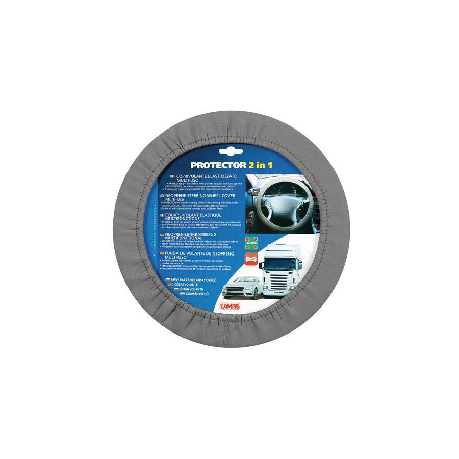 LAMPA Protector 2 in 1 33147 Steering wheel cover Grey, ?: 34-45cm, Polychloroprene (Neoprene)