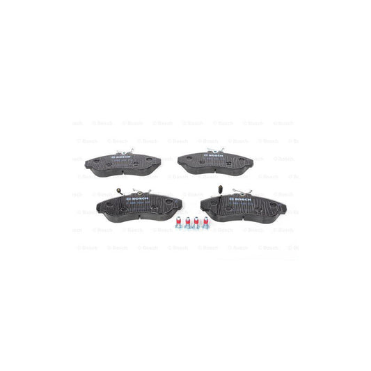 Bosch 0986424031 Brake Pad Set With Integrated Wear Sensor With Anti Squeak Plate With Bolts Screws With Accessories BP014