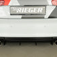 Rieger 00056805 Audi 8V A3 Rear Diffuser for Twin Tailpipe Left & Right -  Matte Black