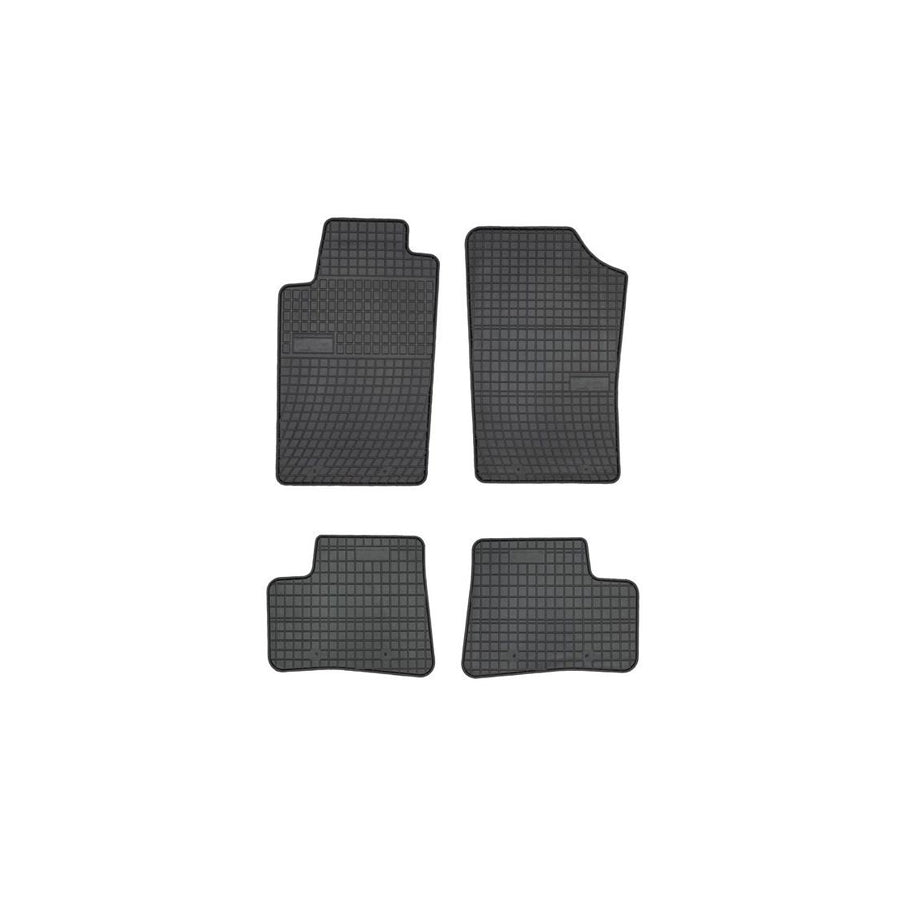 FROGUM Tailored 542711 Floor mat set for PEUGEOT 206 Elastomer, Front and Rear, Quantity: 4, Black, (LHD)