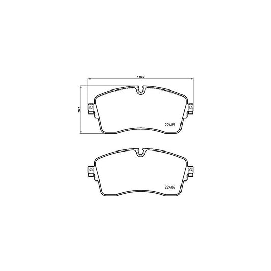 Hella 8DB 355 039 321 Brake Pad Set Prepared For Wear Indicator With Brake Caliper Screws