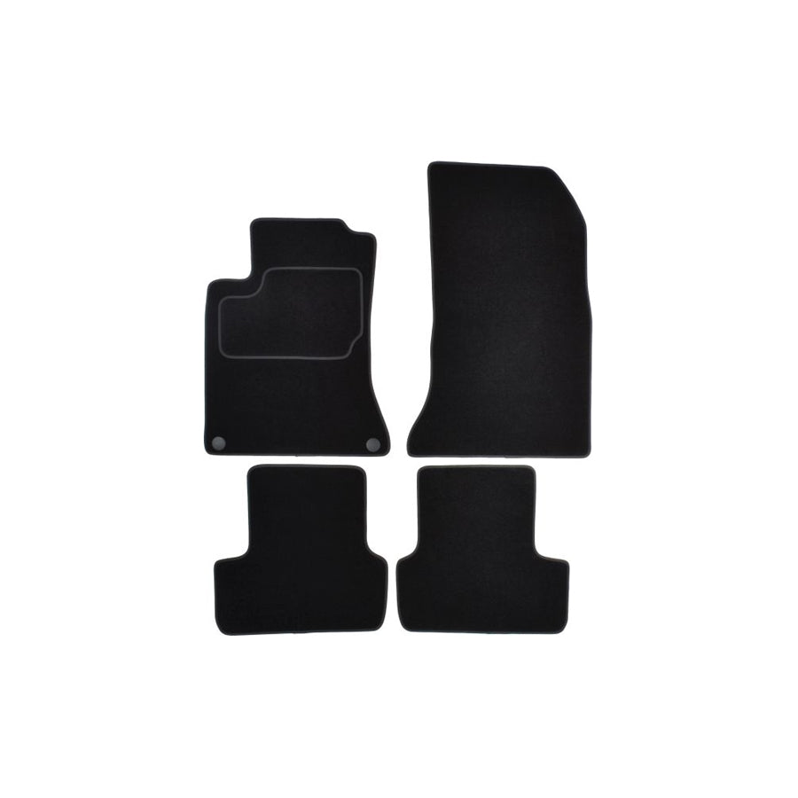 MAMMOOTH A041 MER40 PRM 01 Floor mat set suitable for MERCEDES-BENZ A-Class (W176) Textile, Front and Rear, Quantity: 4, Black