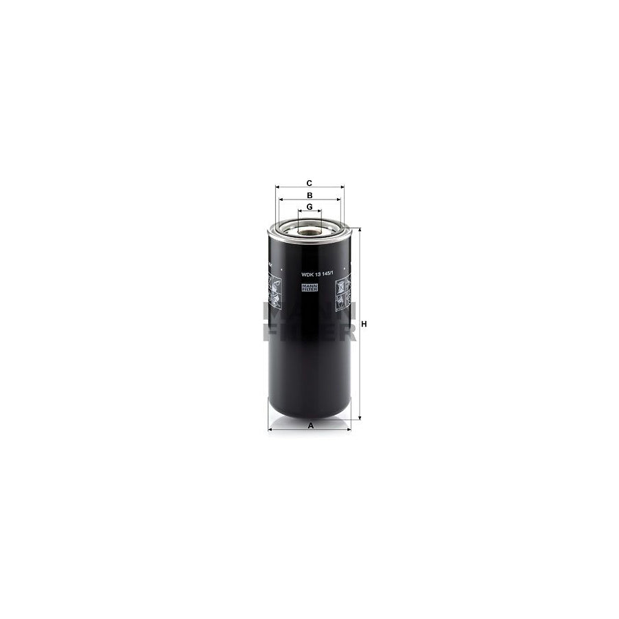 MANN-FILTER WDK 13 145/1 Fuel filter Spin-on Filter