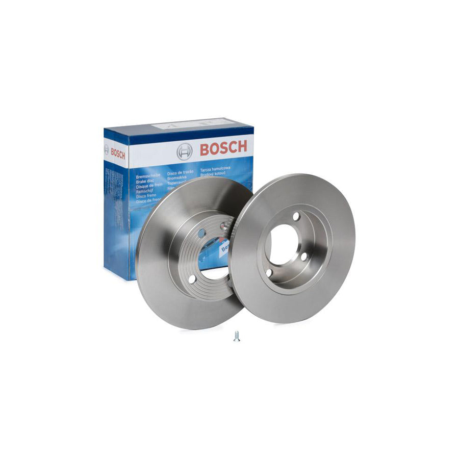 BOSCH 0 986 478 010 Brake Disc Solid Oiled with bolts screws