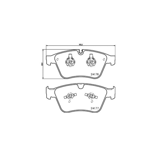 Hella 8DB 355 020 031 Brake Pad Set Prepared For Wear Indicator