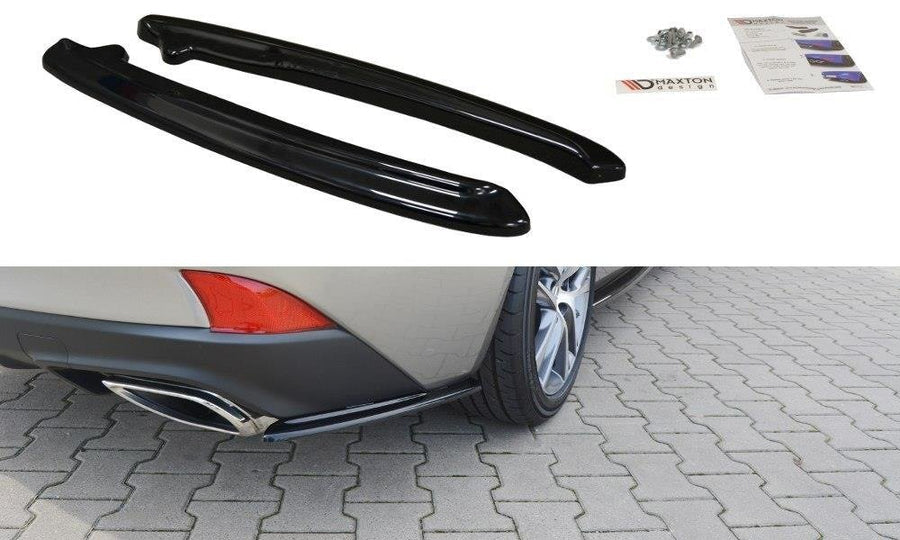 Maxton Design LE-IS-3F-T-RSD1T Rear Side Splitters Lexus IS MK3 Facelift T | Duco Car Parts UK Car Parts