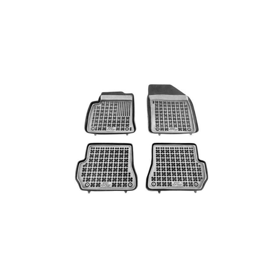 REZAW PLAST Tailored 200603 Floor mat set for FORD Fiesta Mk5 Hatchback (JH1, JD1, JH3, JD3) Elastomer, Front and Rear, Quantity: 4, Black