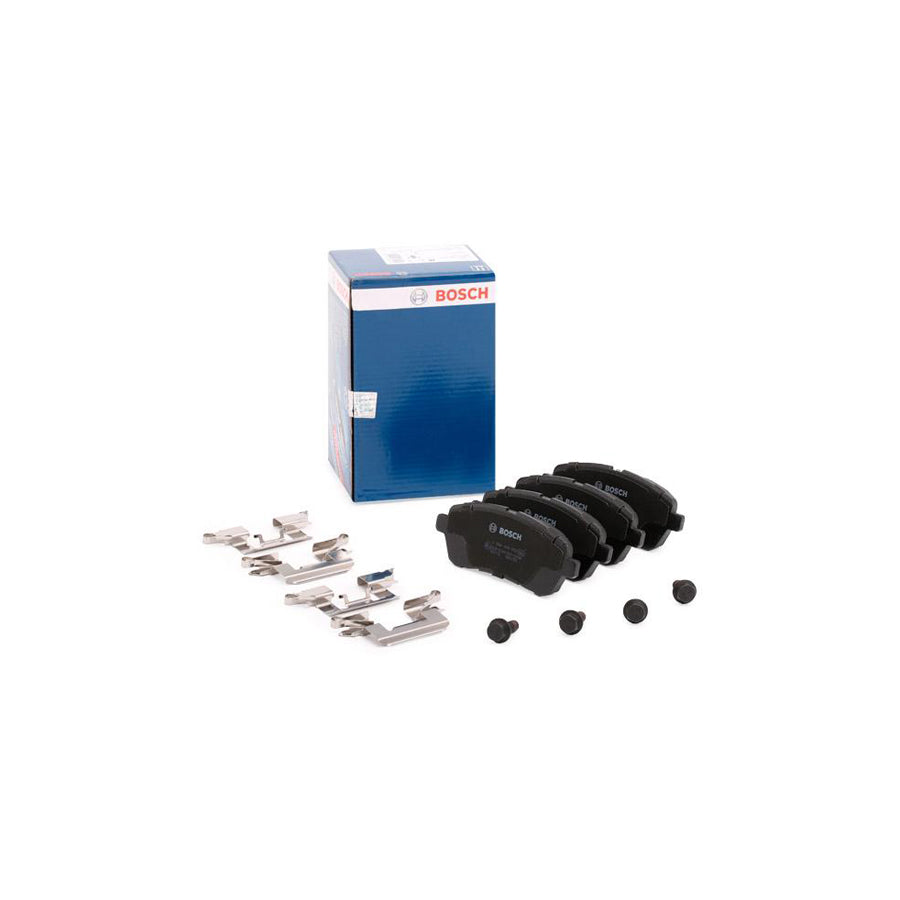 Bosch 0986494652 Brake Pad Set For Ford Fiesta With Anti Squeak Plate With Bolts Screws With Mounting Manual BP1137