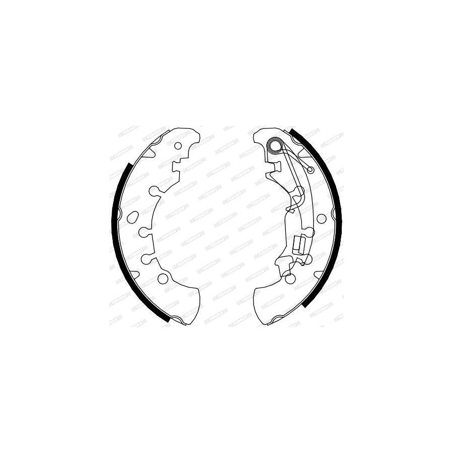 FERODO PREMIER FSB4076 Brake Shoe Set with spring
