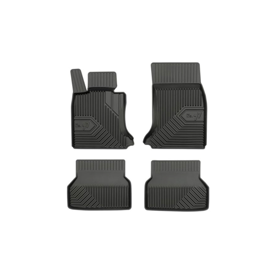 FROGUM Tailored 77407800 Floor mat set for BMW 5 Series Elastomer, Front and Rear, Quantity: 4, Black, (LHD)