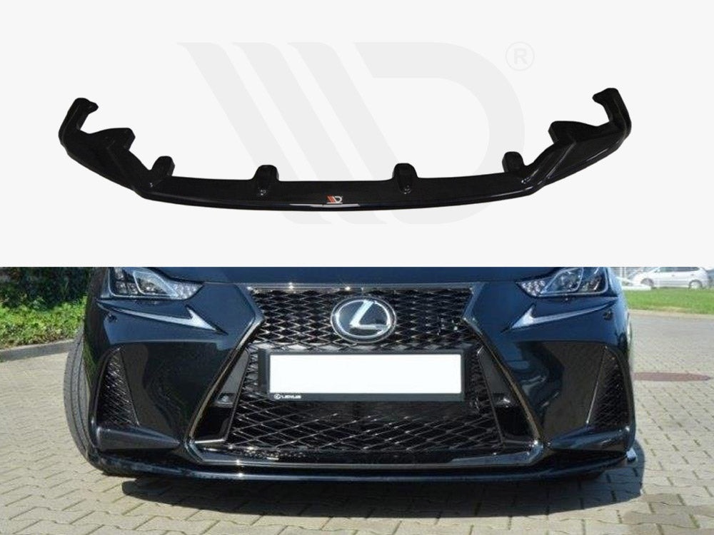 Maxton Design LE-IS-3F-FSPORT-FD1T Front Splitter Lexus Is MK3 Facelift F-sport | Duco Car Parts UK Car Parts