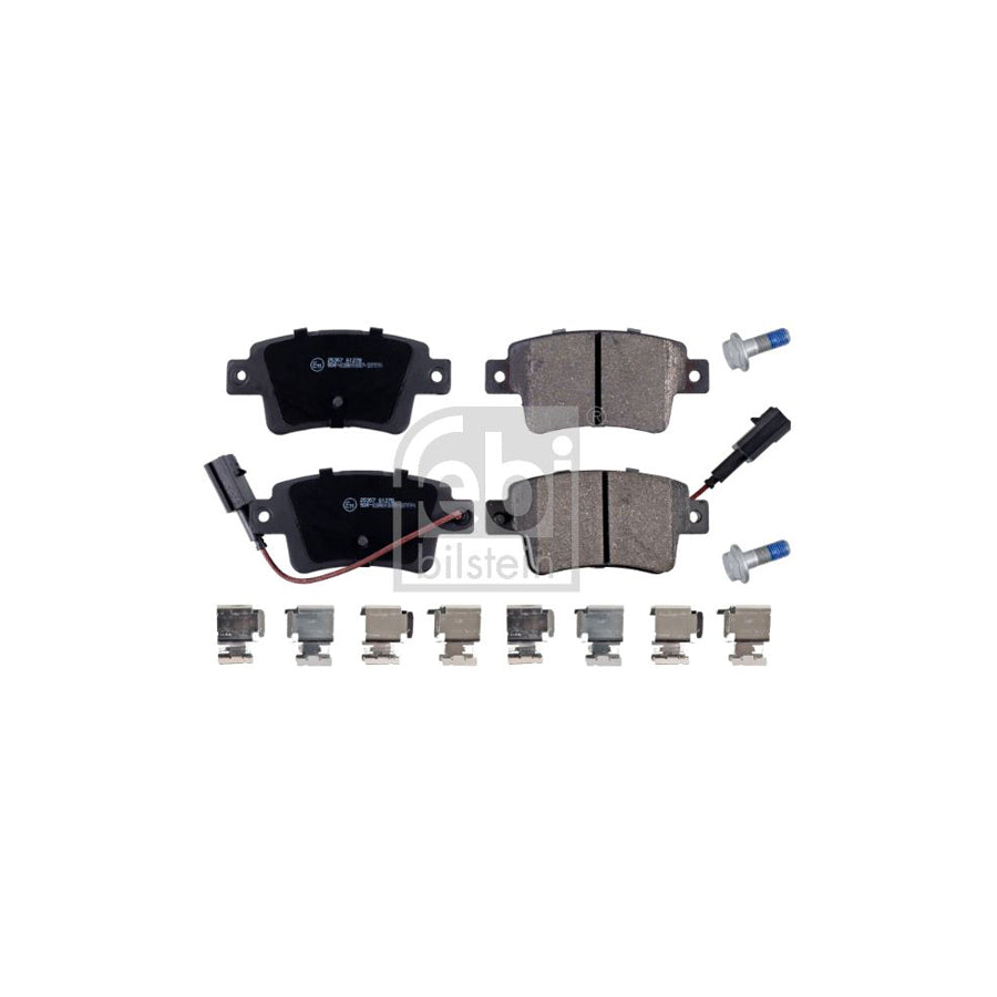 Febi Bilstein 16898 Brake Pad Set Rear Axle Incl Wear Warning Contact With Attachment Material