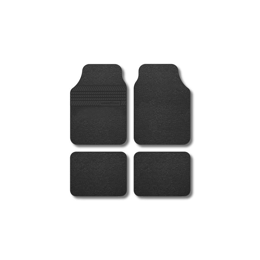 Goodyear Universal fit GOD9018 Floor mat set Polyester, Front and Rear, Black