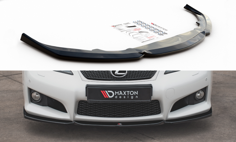 Maxton Design LE-ISF-2-FD2T Front Splitter V.2 Lexus IS F MK2 | Duco Car Parts UK Car Parts