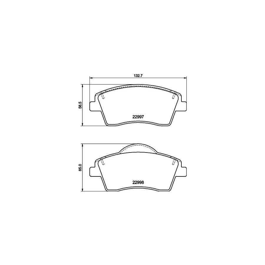 Hella 8DB 355 040 351 Brake Pad Set For Volvo Xc40 536 Not Prepared For Wear Indicator With Brake Caliper Screws With Accessories