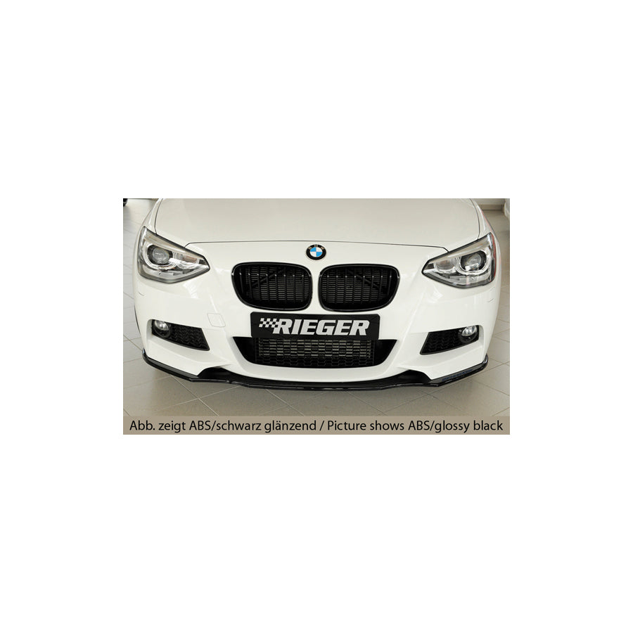 Rieger 00035050 BMW F20 F21 Front Splitter -  Matte Black
