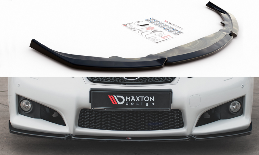 Maxton Design LE-ISF-2-FD1T Front Splitter V.1 Lexus IS F MK2 | Duco Car Parts UK Car Parts