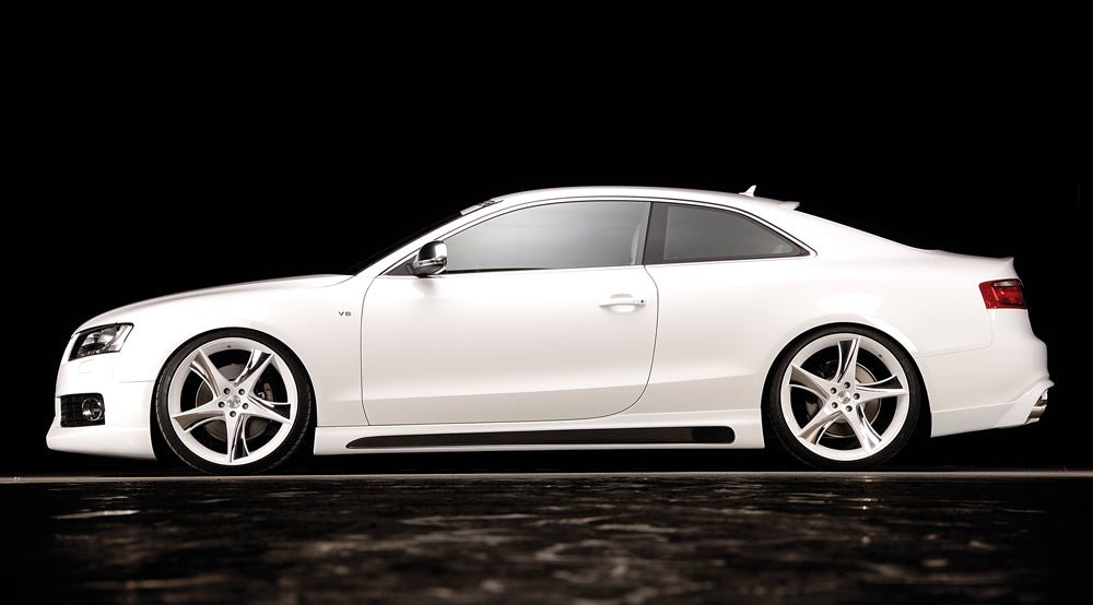 Rieger 00055408 Audi B8 B81 Rear Diffuser for Twin Tailpipe Left & Right (A5 & S5) -  Matte Black