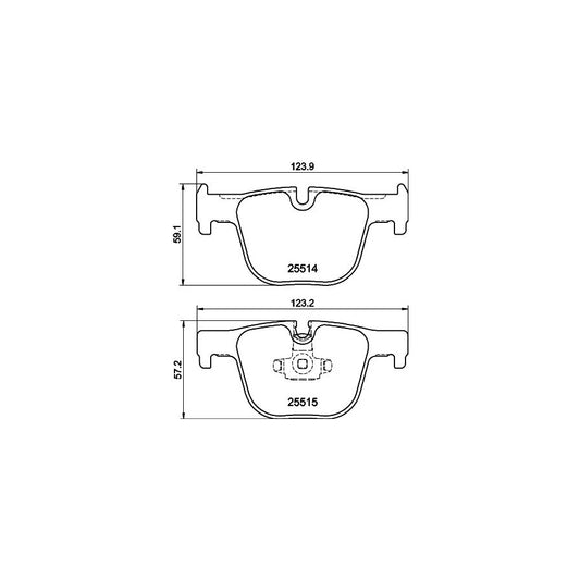 Hella 8DB 355 019 781 Brake Pad Set Prepared For Wear Indicator