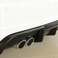 Rieger 00056804 Audi 8V A3 Rear Diffuser for Twin Tailpipe Left -  Matte Black
