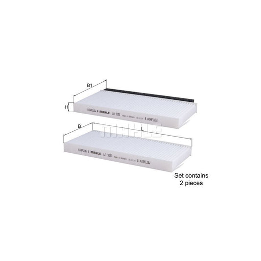 MAHLE ORIGINAL LA 935/S Pollen filter for KIA SHUMA Particulate Filter