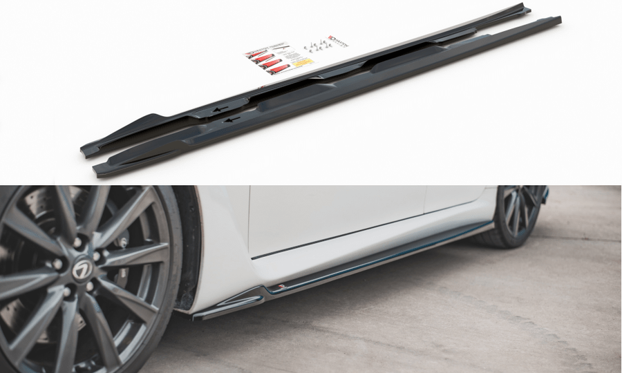 Maxton Design LE-ISF-2-SD1T Side Skirts Diffusers Lexus IS F MK2 | Duco Car Parts UK Car Parts