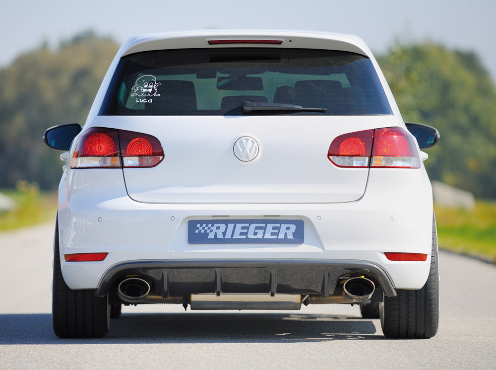 Rieger 00099799 VW Mk6 Golf Rear Diffuser (GTI & GTD) - Carbon-Look
