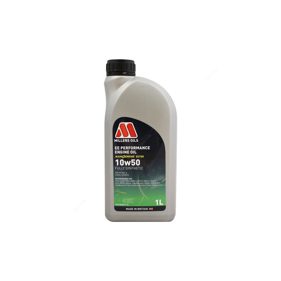 Millers Oils EE Performance 10w-50 Fully Synthetic Engine Oil 1l