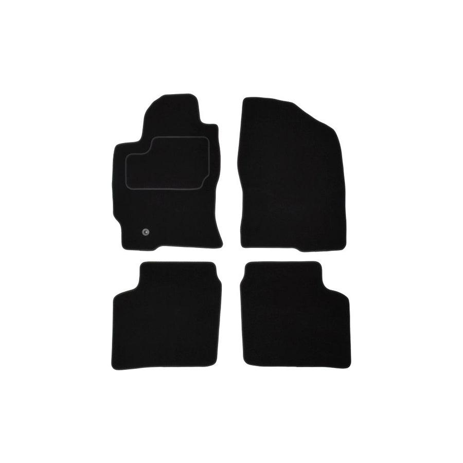 MAMMOOTH A041 TOY280 PRM 01 Floor mat set for TOYOTA Prius II Liftback (XW20) Textile, Front and Rear, Quantity: 4, Black