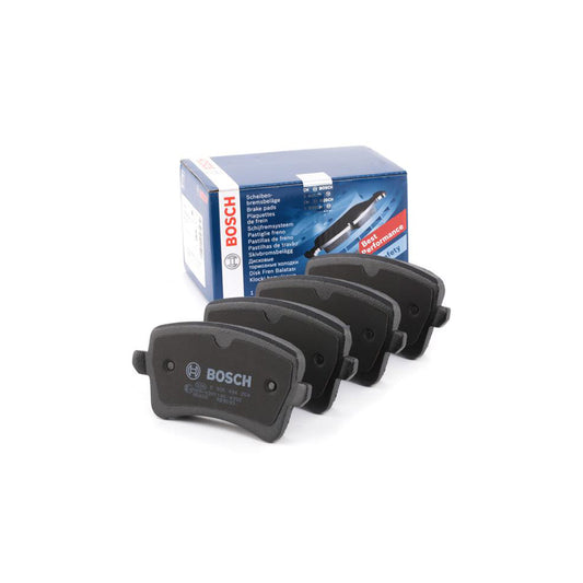 Bosch 0986494254 Brake Pad Set With Anti-Squeak Plate, With Mounting Manual