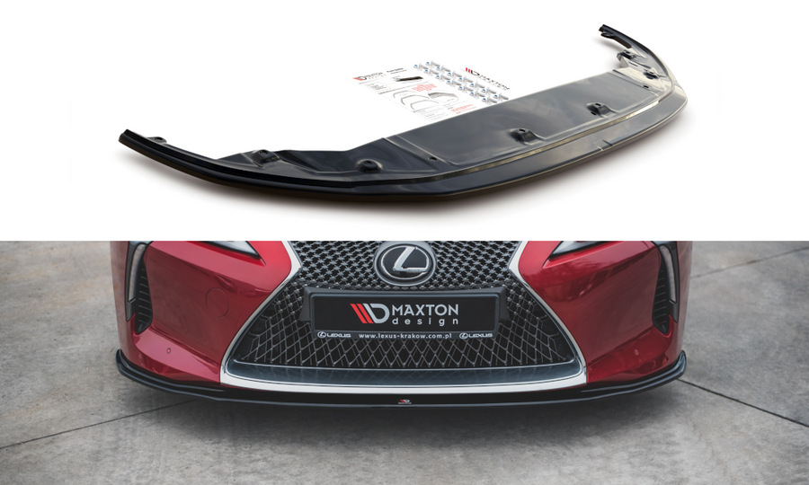 Maxton Design LE-LC-500-FD2T Front Splitter V.2 Lexus LC 500 | Duco Car Parts UK Car Parts