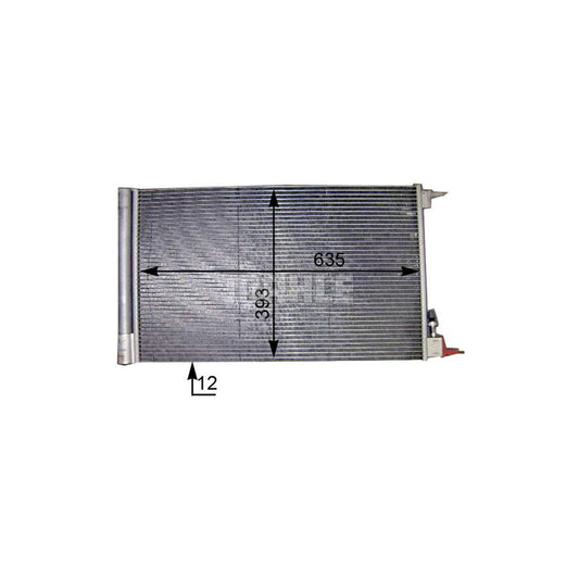 MAHLE ORIGINAL AC 552 000P Air conditioning condenser with dryer