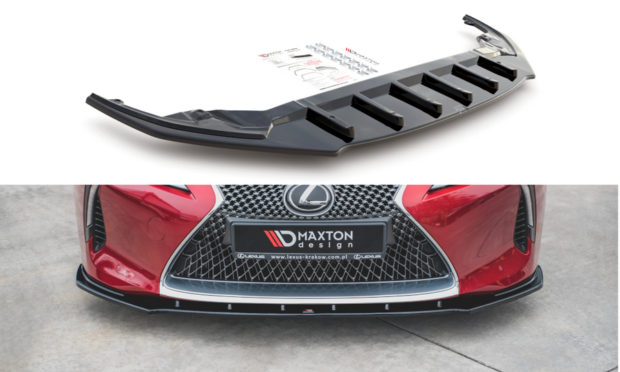 Maxton Design LE-LC-500-FD1T Front Splitter V.1 Lexus LC 500 | Duco Car Parts UK Car Parts