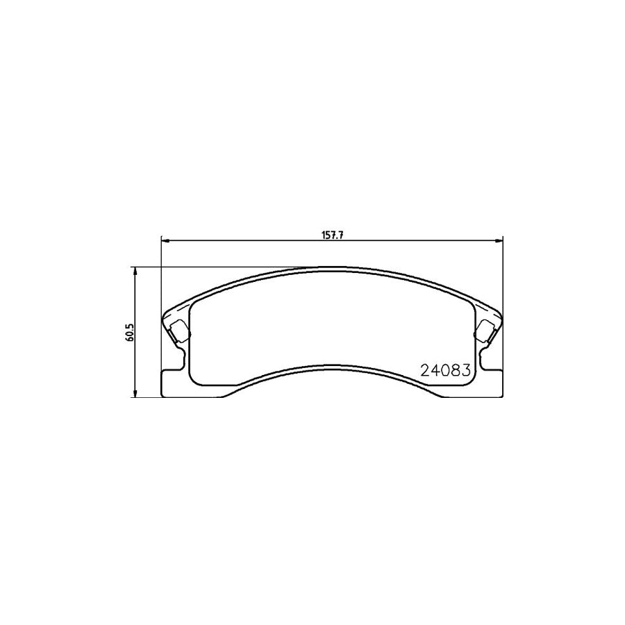 Hella 8DB 355 011 541 Brake Pad Set For Jeep Grand Cherokee Ii Wj Wg With Acoustic Wear Warning