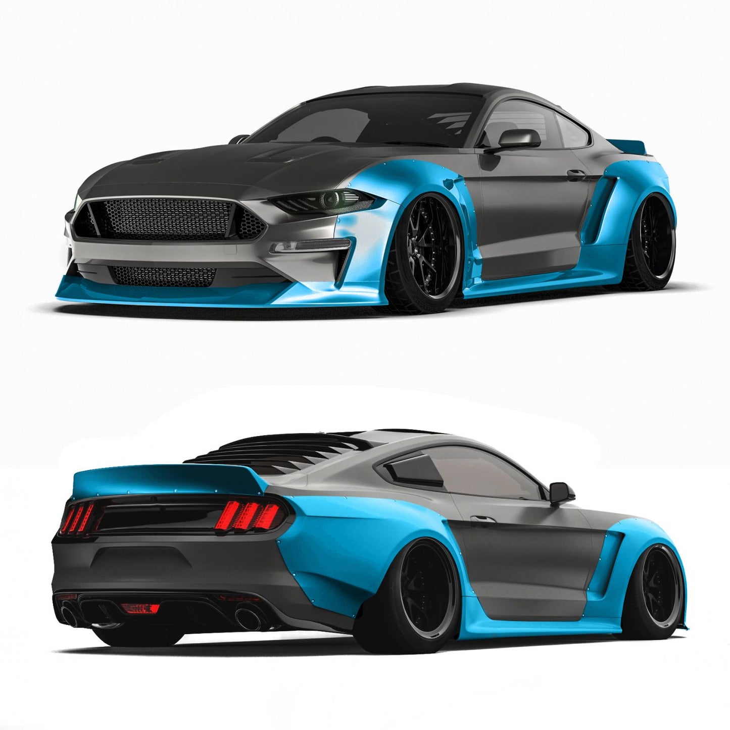 Clinched 2018 Ford Mustang Widebody Kit | Duco Car Parts UK Car Parts