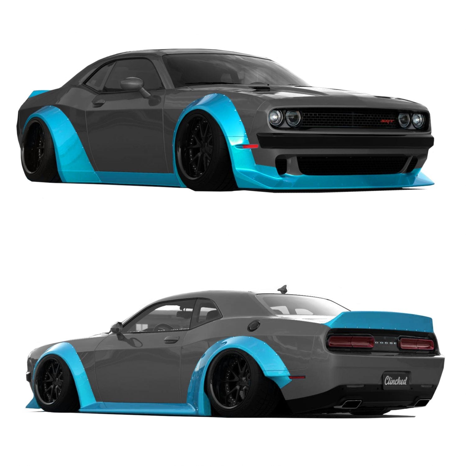 Clinched Dodge Challenger Widebody Kit | Duco Car Parts UK Car Parts