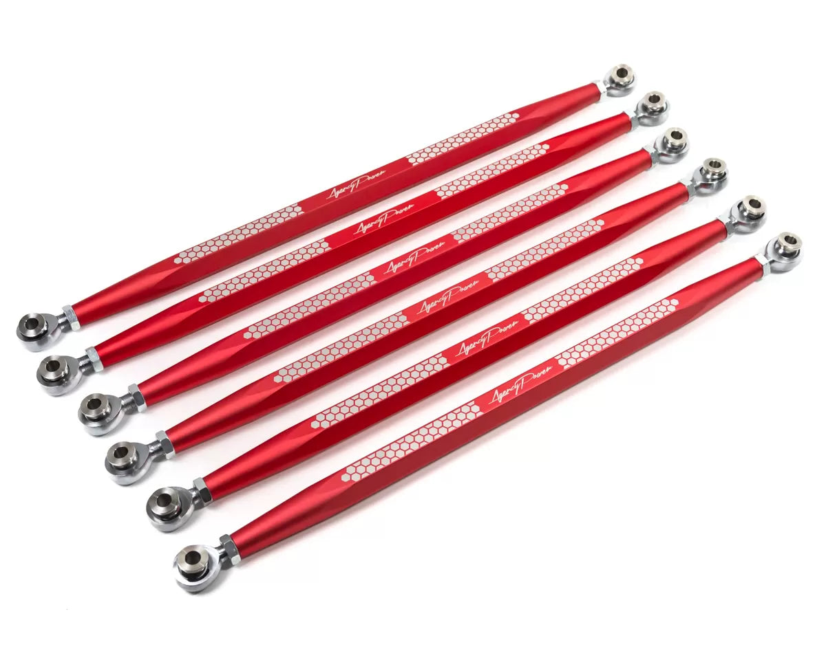 Agency Power AP-BRP-X3-200-RD Adjustable Rear Radius Rod Set Red Can-Am Maverick X3 | Duco Car Parts UK Car Parts