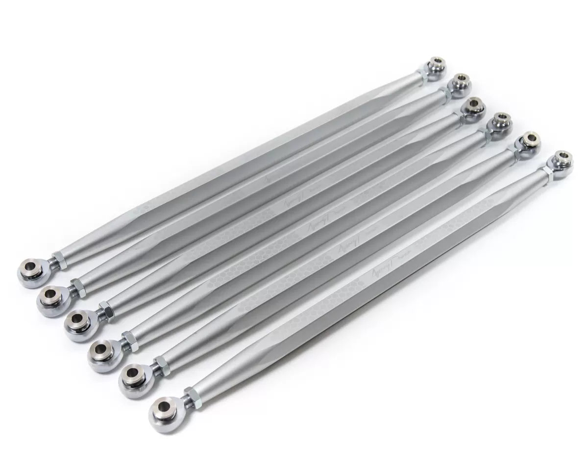 Agency Power AP-BRP-X3-200-SIL Adjustable Rear Radius Rod Set Silver Can-Am Maverick X3 | Duco Car Parts UK Car Parts